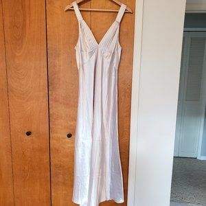 Fredericks of Hollywood V-neck Silver Nightgown